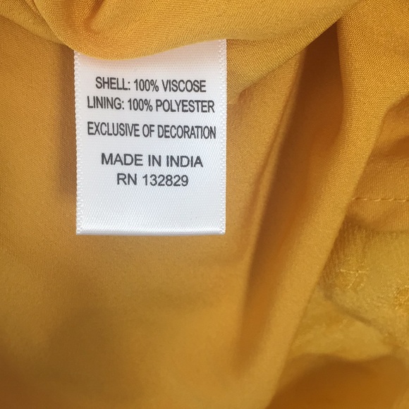 NWT Tularosa Gianna Dress in Mustard - Picture 7 of 7
